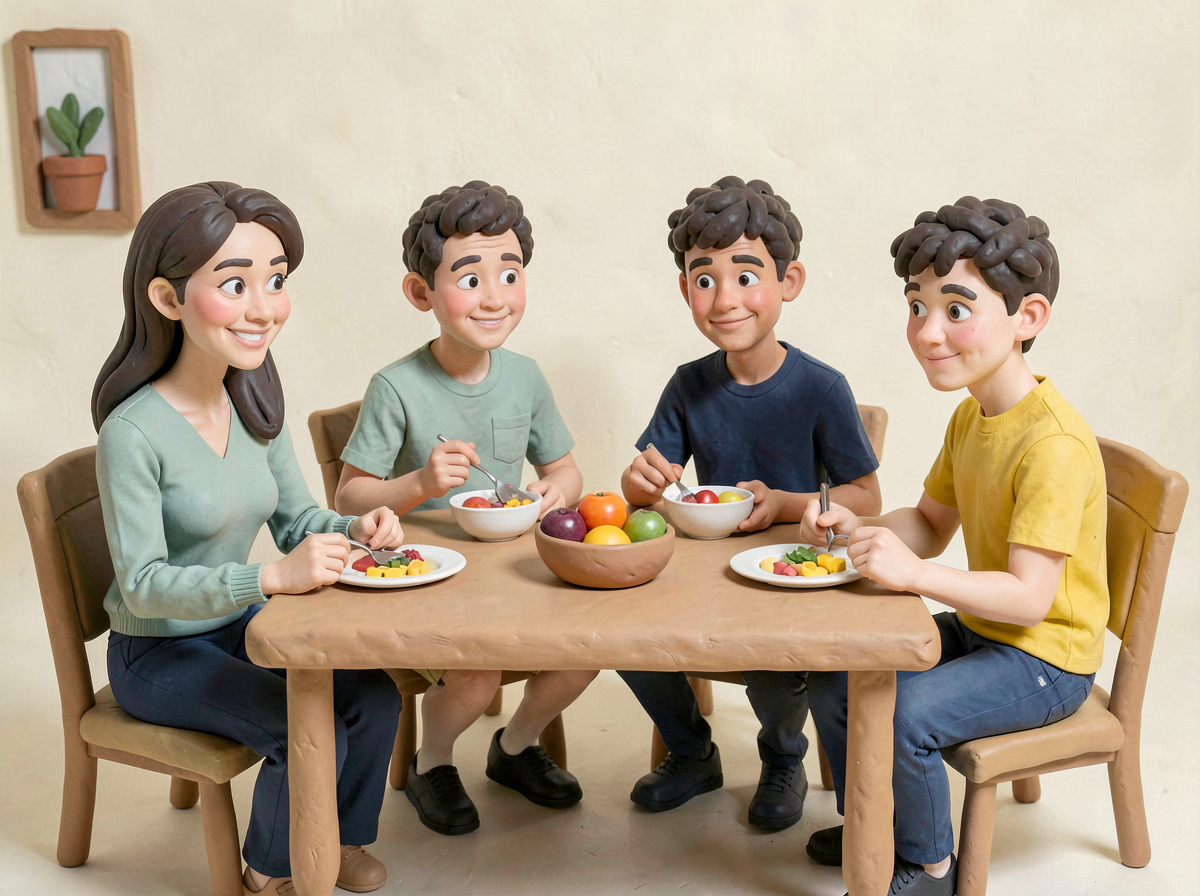 Compartir la mesa en familia