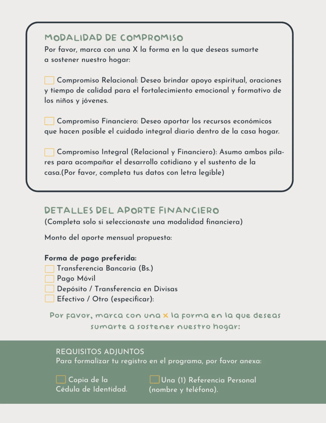 Planilla de Padrinos p.2